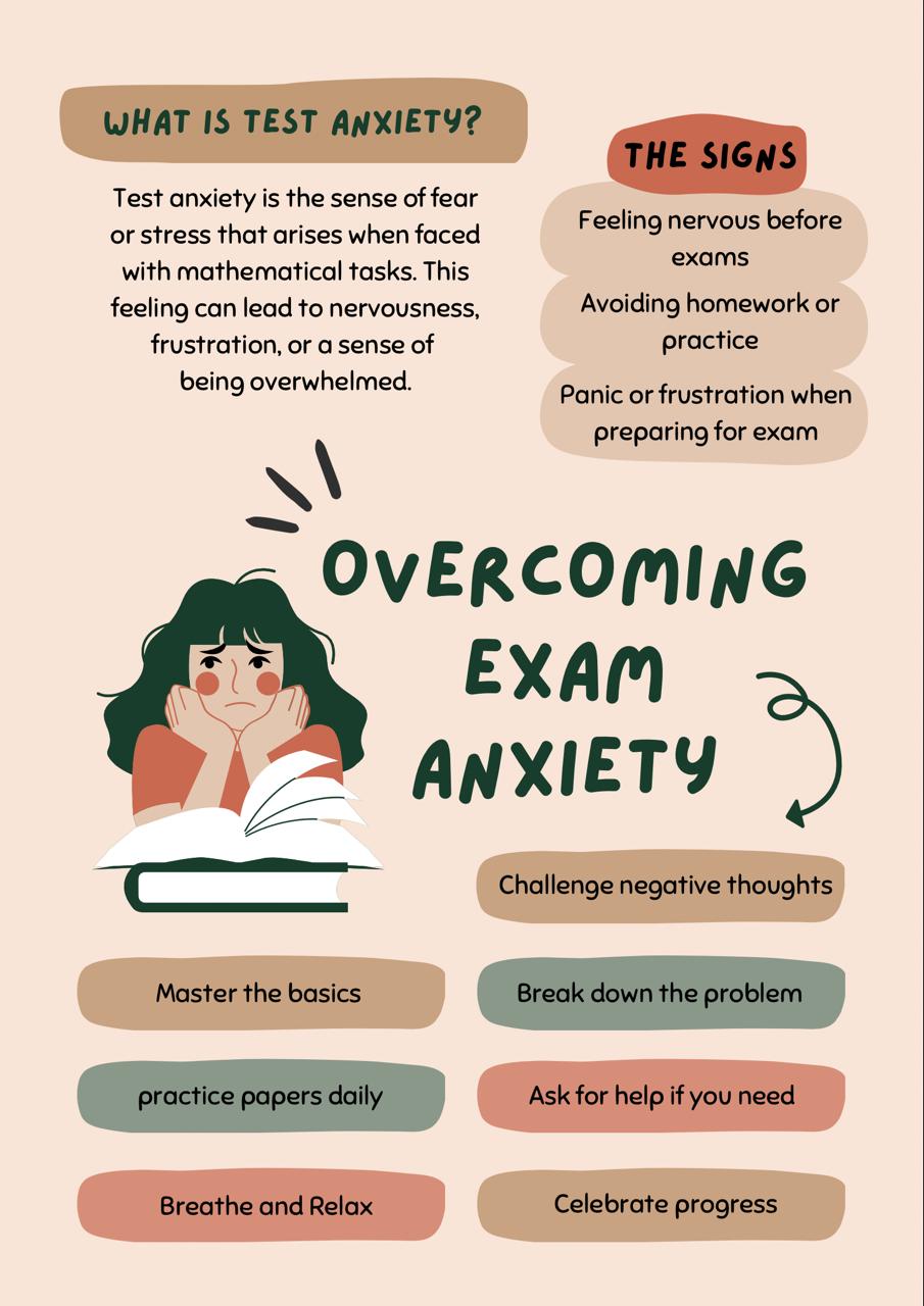 Student seeking support from a school counselor to manage test anxiety and boost mental health